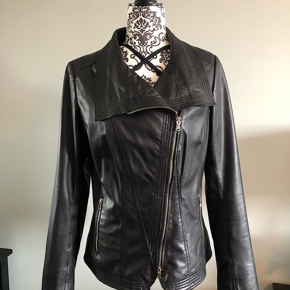 Leather Biker style jacket from Danier - Picture 1 of 5
